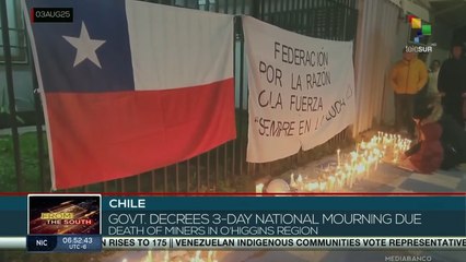 Chilean Govt. decrees 3-day national mourning due to death of miners