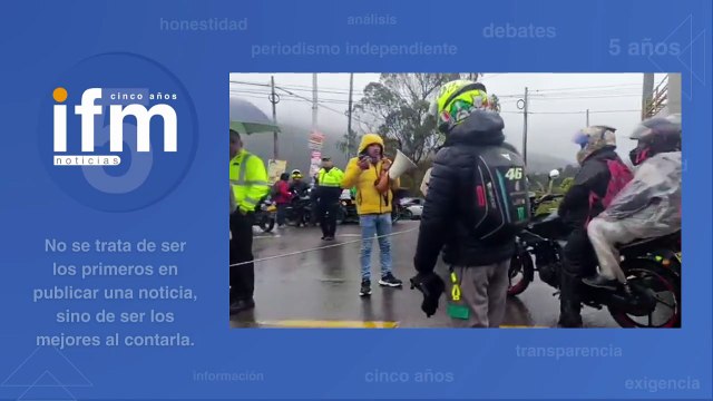 Bloqueos en la vía Bogotá–La Calera y en el Puente de Boyacá afectan la movilidad