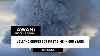 Volcano erupts for first time in 600 years