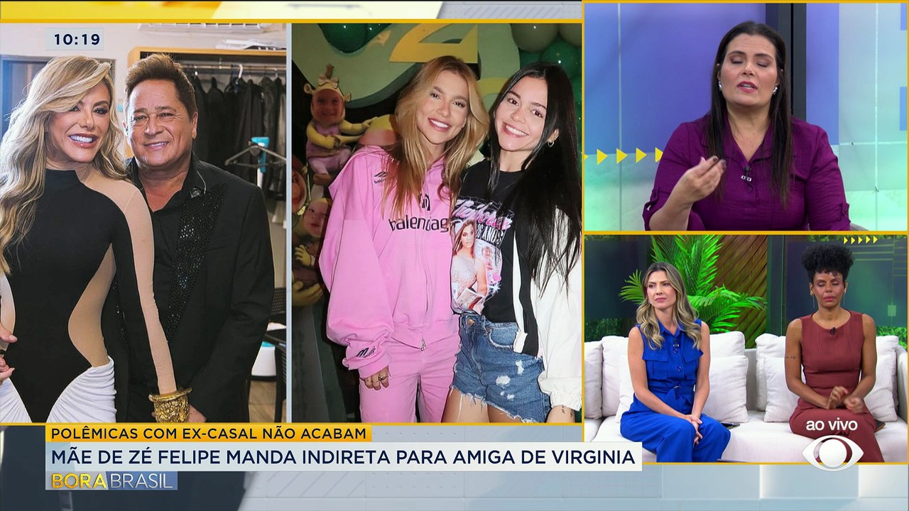 Mãe de Zé Felipe manda indireta para amiga de Virginia