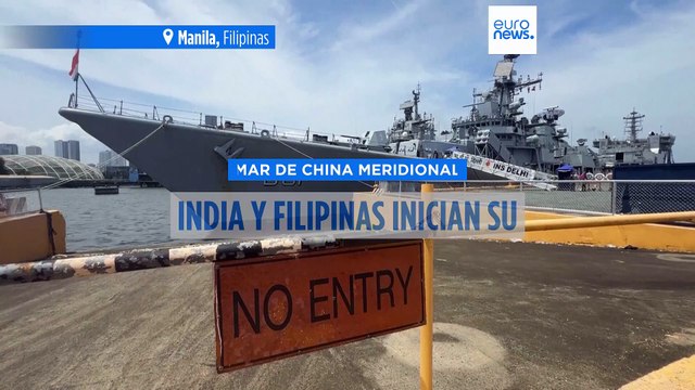 India y Filipinas inician su primer ejercicio naval conjunto en el disputado mar de China Meridional