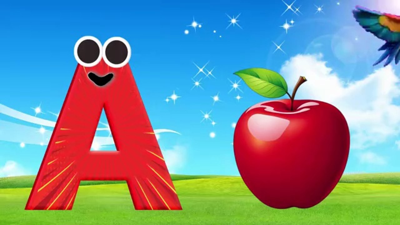 Phonics Song with TWO Words - A For Apple - ABC Alphabet Songs with Sounds for Toddlers