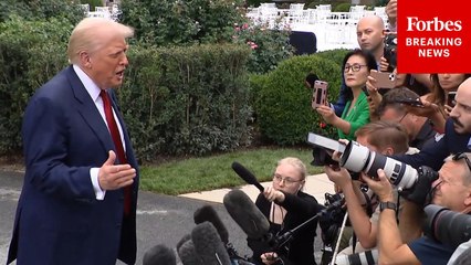 President Trump Takes Multiple Questions From Reporters After Firing Top Labor Official