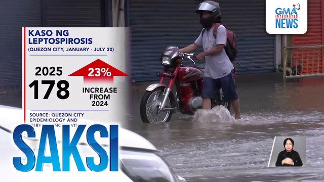 Leptospirosis cases sa Quezon City, tumaas nang halos 23% kumpara sa parehong panahon noong 2024 | Saksi