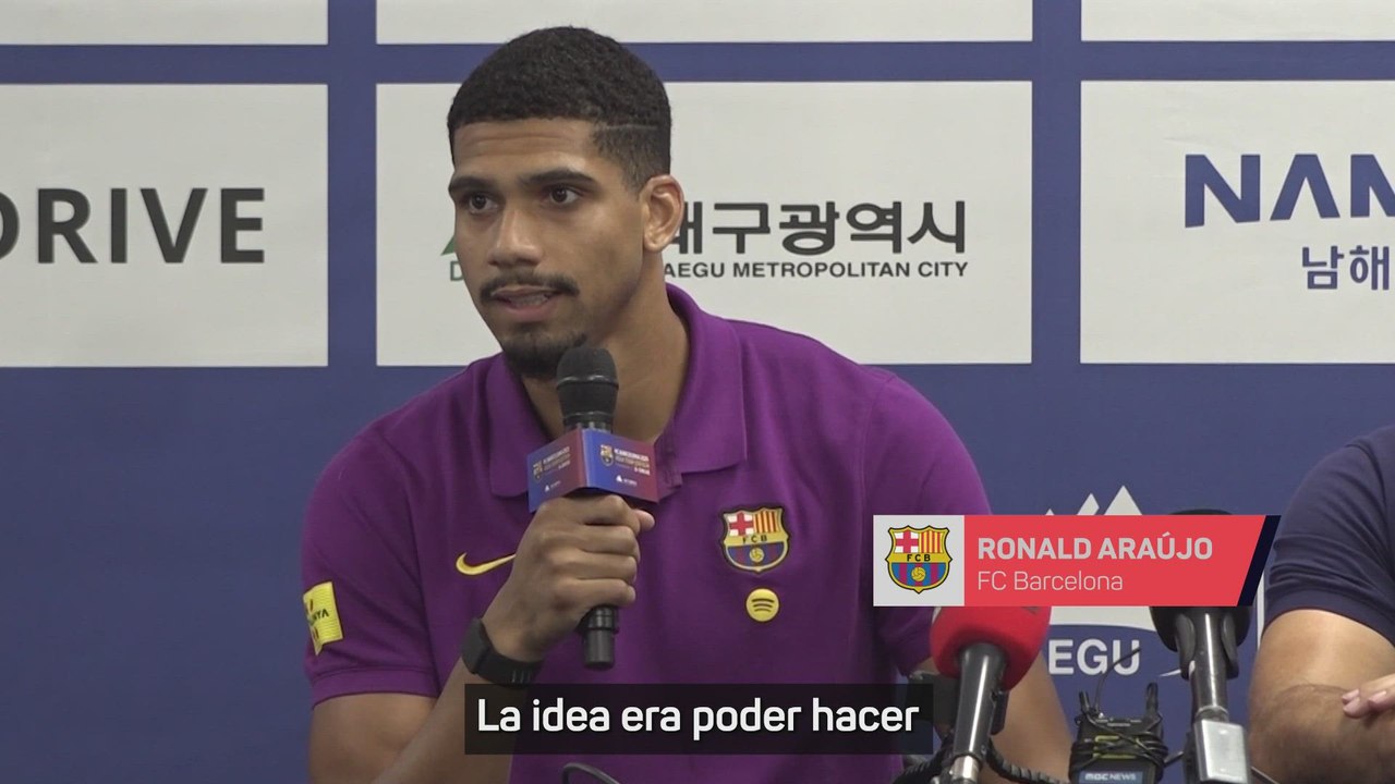 Araújo confirma su deseo de continuar en el Barça: "Creo que que todavía no han visto al mejor Ronald"