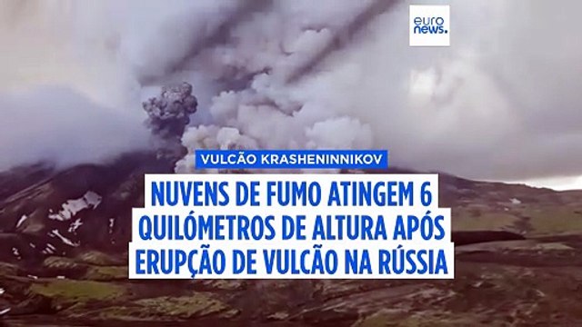 Veja o vídeo: Fumo sai do vulcão russo após a primeira erupção em séculos