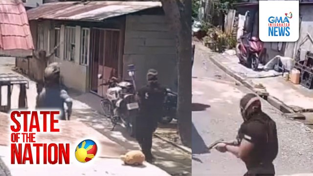 Pulis, binaril ang lalaking nanugod nang may kutsilyo | SONA