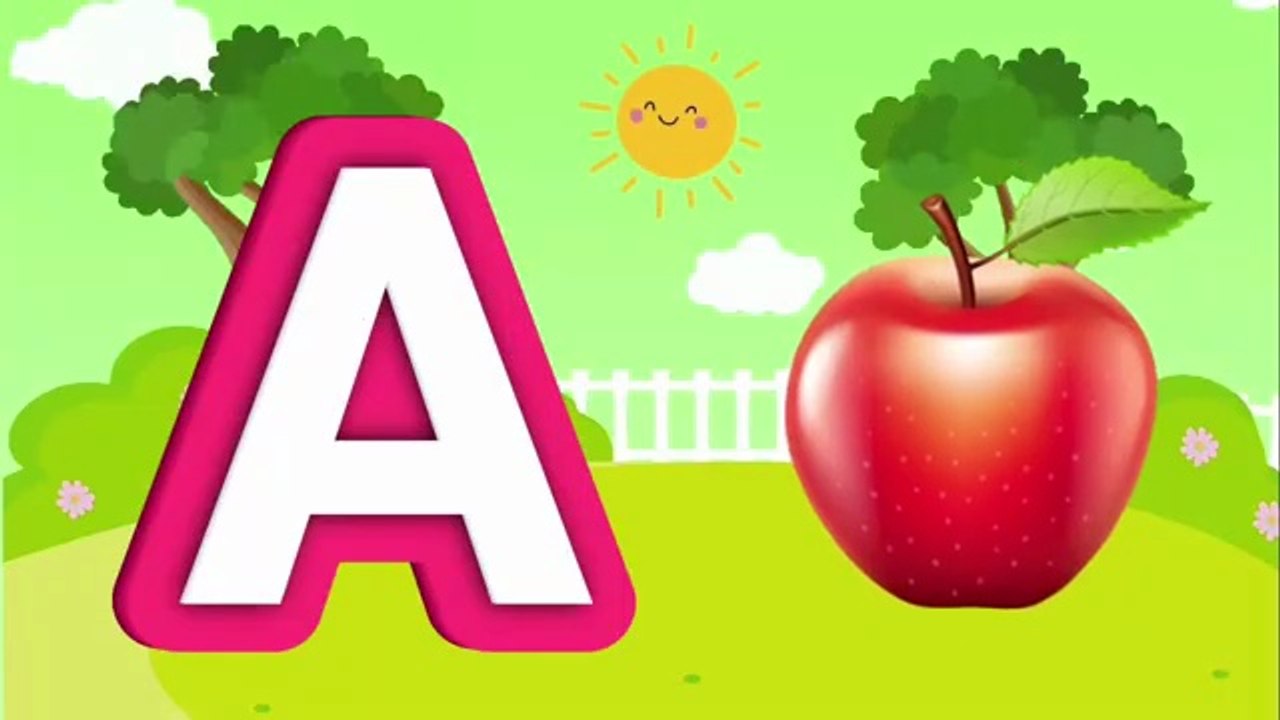 ABC Phonics Song with TWO Words - A For Apple - ABC Alphabet Songs with Sounds for babies