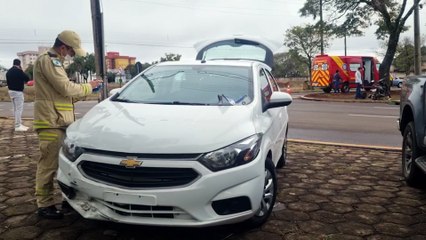 Acidente envolvendo motocicleta mobiliza Siate no Centro de Cascavel