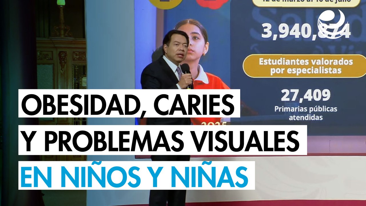 Gobierno detecta obesidad, caries y problemas visuales en niños y niñas