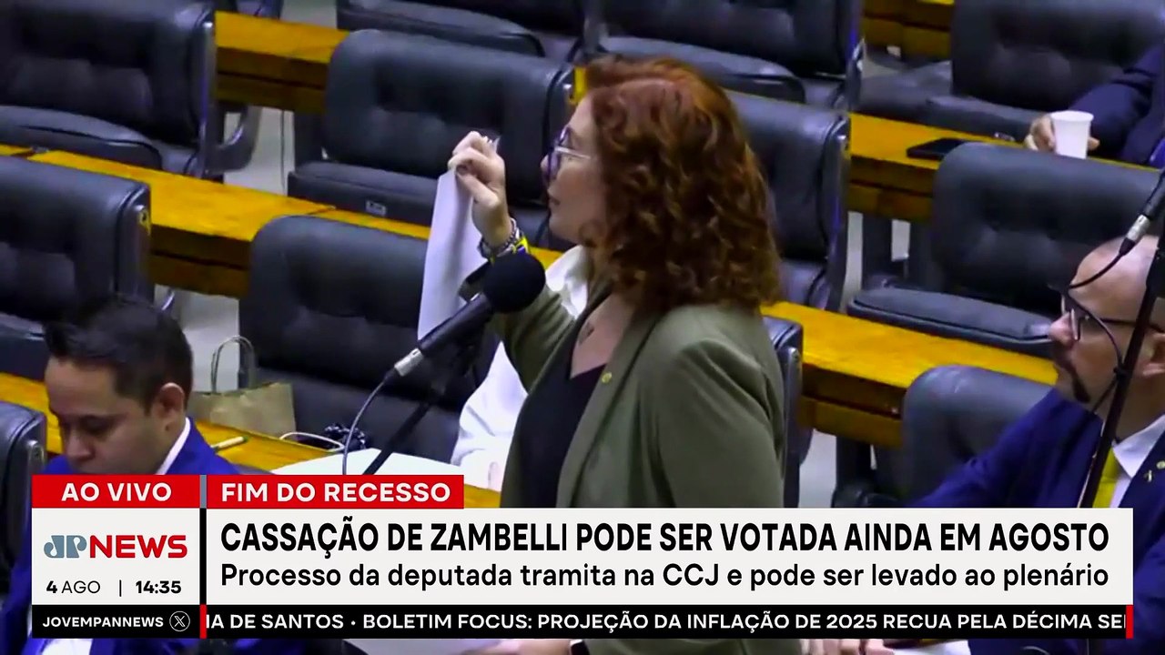 Carla Zambelli na mira: cassação pode sair já em agosto | TEMPO REAL