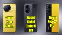 Xiaomi Poco F7 Ultra vs Xiaomi Redmi Turbo 4 Pro vs Xiaomi Poco X7 Pro
