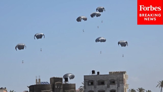 Aid Airdrops Continue In Gaza Amid Widespread Starvation