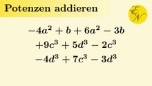 Potenzen addieren und subtrahieren