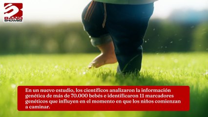 Los primeros pasos de un bebé están determinados por la genética