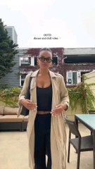 We love a trench coat to add with any outfit 🖤 obsessed with my new @Prada sunglasses #outfit #fyp