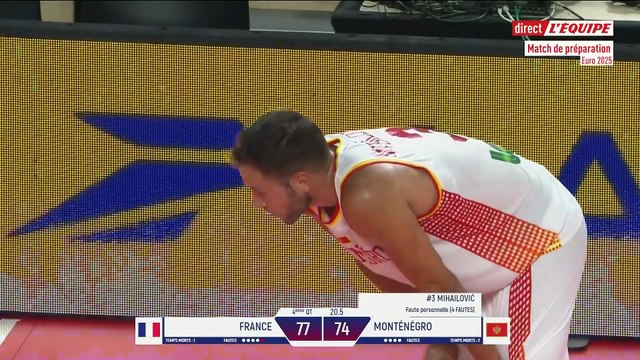 Les Bleus contrôlent le Monténégro - Basket - Match Amical
