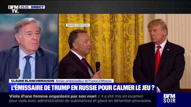 Guerre en Ukraine: M. Witkoff, dans ses voyages précédents, s'est montré très favorable à la Russie , assure Claude Blanchemaison (ancien ambassadeur de France à Moscou)