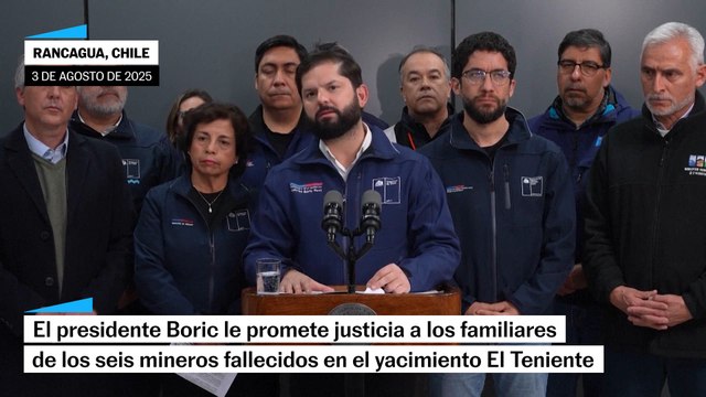 Gabriel Boric declara luto por mineros fallecidos