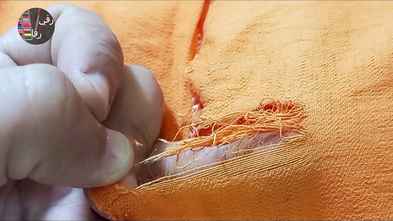 If your dress has large tears, you can mend it instead of throwing it away.