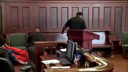 Brothers attacked their mother's killer in court