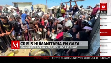 Crisis humanitaria en Gaza deja ya 180 muertos, 93 son niños