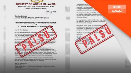 Surat bayaran gratuiti RM26 juta adalah palsu – Menteri Kerja Raya