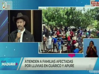 Gobernador Rodríguez resalta la heroica labor del pueblo apureño frente a las afectaciones por lluvias