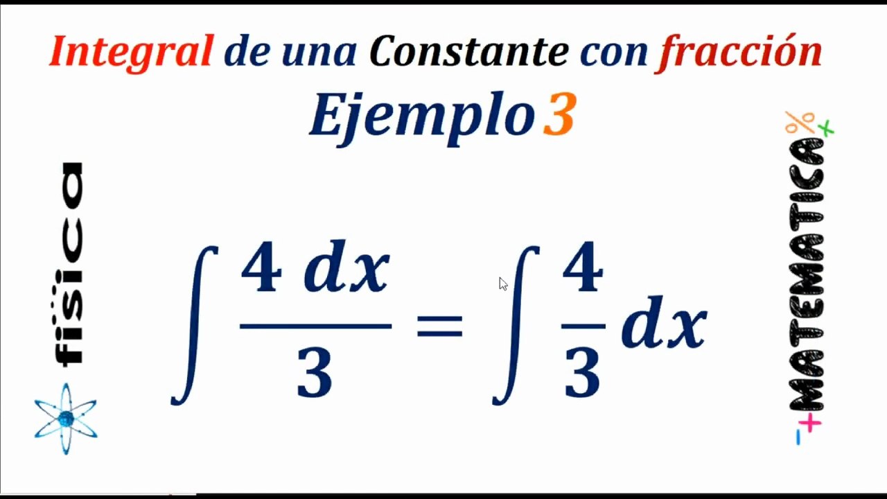 Integral de una Constante con fracción - Ejemplo 3