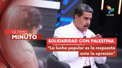 Pdte. Maduro denunció censura mundial y llamó a la acción popular contra el genocidio en Gaza
