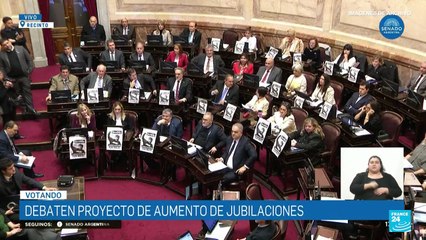 Milei veta aumento a pensiones aprobado previamente por el Congreso argentino