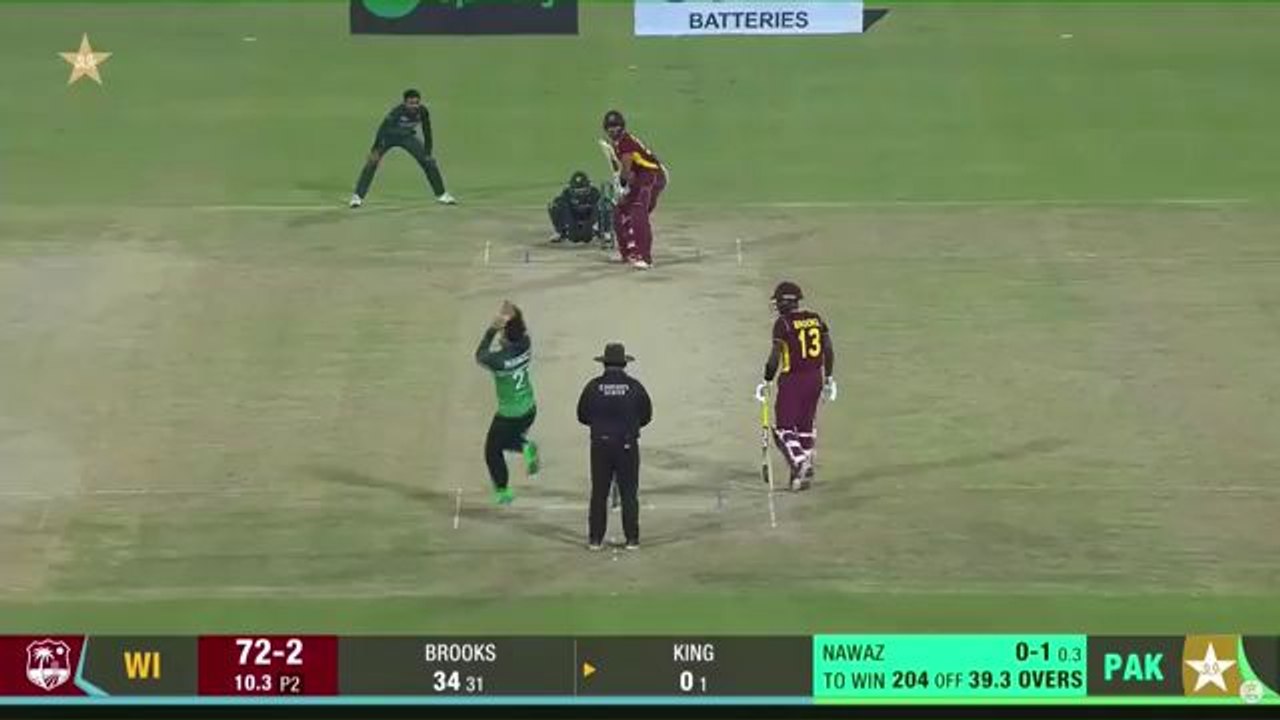 Muhammad Nawaz Wickets #4 Wickets # Against West Indies # Brilliant Bowling # Really well # 4-13#