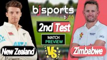 New Zealand vs Zimbabwe | NZ vs ZIM 2nd Test Match Preview |