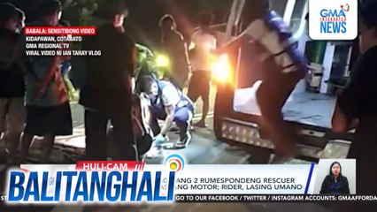 Motorsiklo, nabangga ang 2 rumespondeng rescuer sa iba pang nadisgrasyang motor; rider, lasing umano | Balitanghali