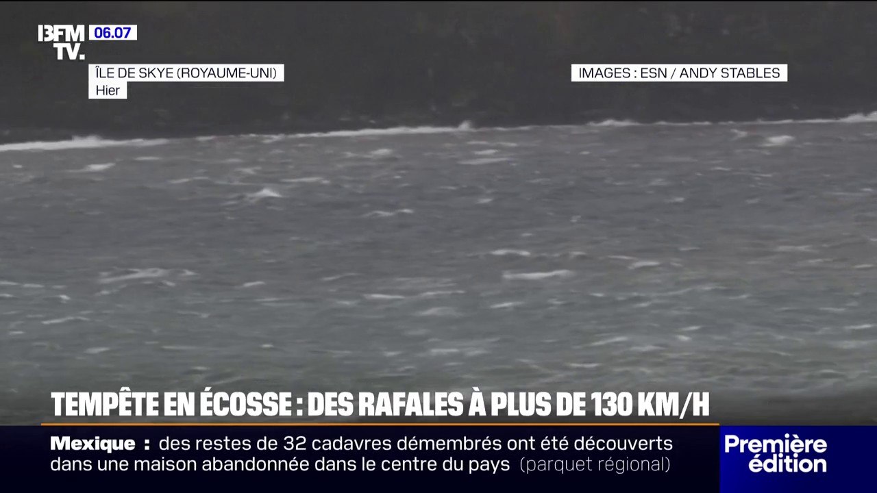 Le Royaume-Uni frappé par la tempête Floris, avec des rafales allant à plus de 130 km/h