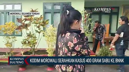 Kodim Morowali Serahkan Kasus 400 Gram Sabu ke BNNK