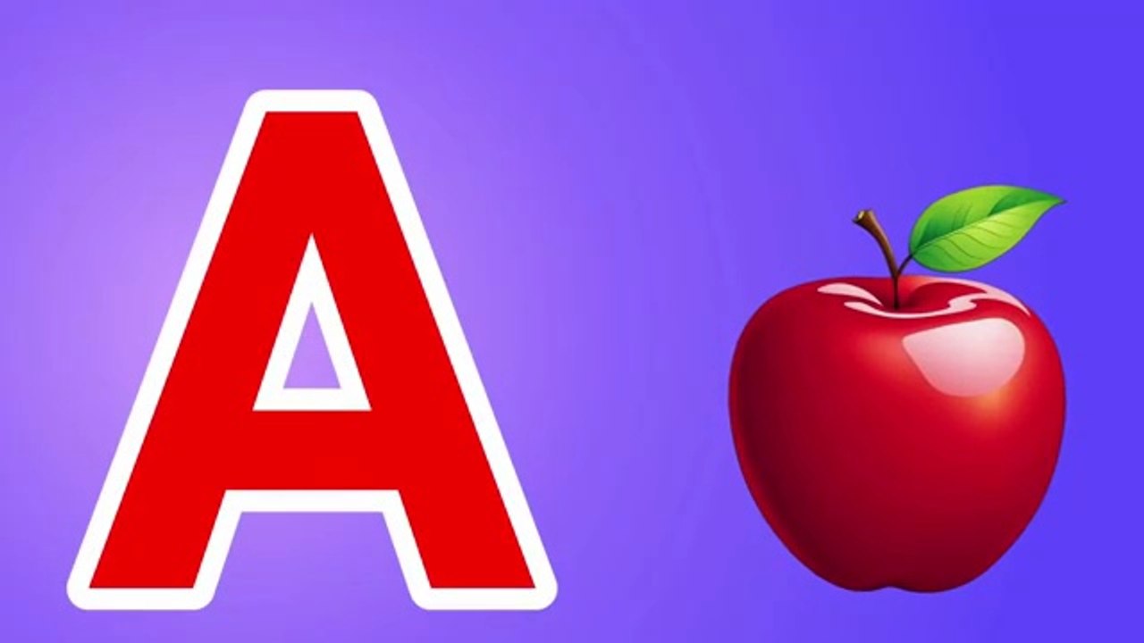 ABC Phonics Song with Two Words | A for Apple | ABC Alphabet Sounds for babies