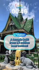 A temple built from 1.5 million beer bottles!