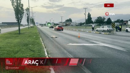 Erzincan-Erzurum kara yolunda bir köpek araç çarpması sonucu telef oldu