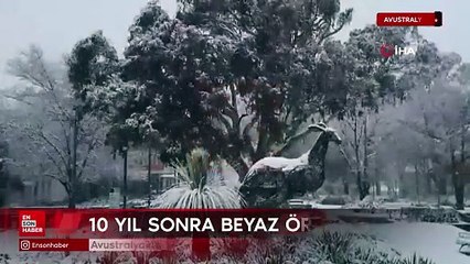 Avustralya'da 1980'lerden bu yana en yoğun kar yağışı