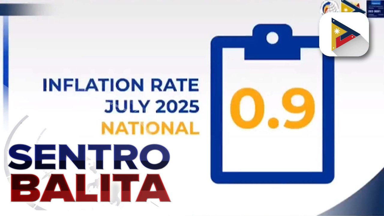 Inflation nitong Hulyo, naitala sa 0.9% na pinakamabagal sa halos anim na taon | ulat ni Denisse Osorio