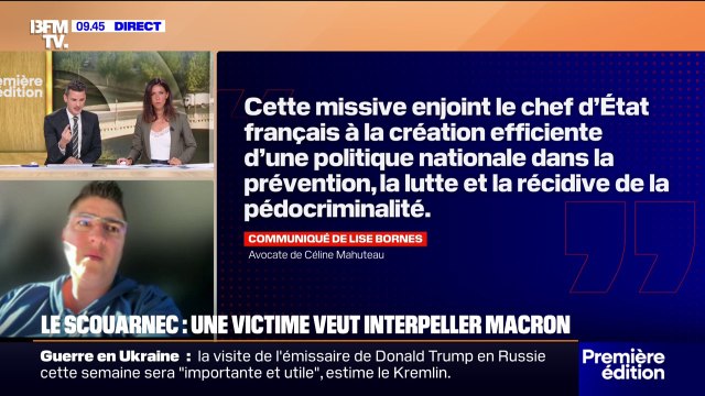 “Une marche pour protéger nos enfants”: une victime de Joël Le Scouarnec veut interpeller Emmanuel Macron sur l'urgence face à la pédocriminalité