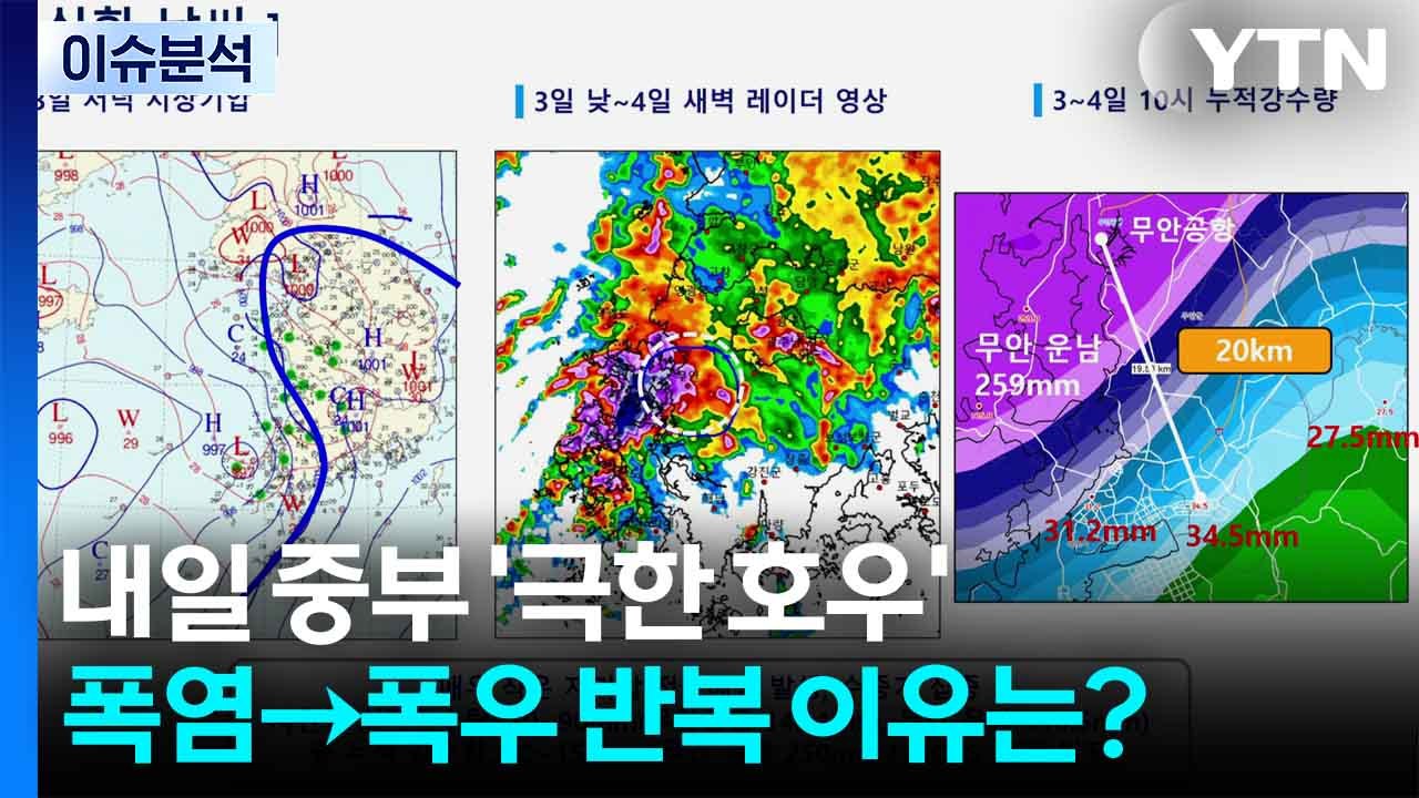 내일 중부 '극한 호우'...폭염→폭우 반복 이유는? / YTN