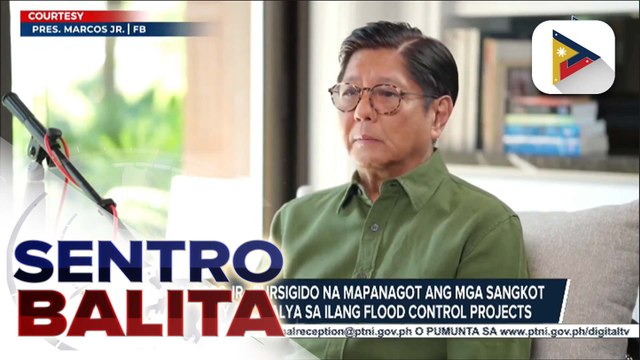 PBBM, pursigido na mapanagot ang mga sangkot sa umano'y anomalya sa ilang flood control projects | ulat ni Cleizl Pardilla