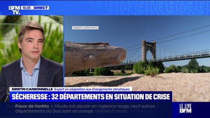 Pour Dimitri Carbonnelle, expert en adaptation aux changements climatiques, les restrictions d’eau sont “nécessaires” pour lutter contre la sécheresse