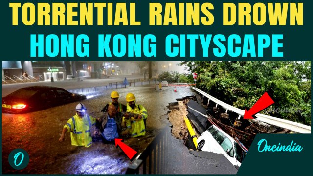 Hong Kong Floods: Hong Kong Hit By Torrential Rains | Schools Shut And Flights Disrupted