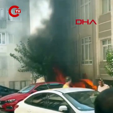 Fatih'te ecza deposunda yangın; patlama anları kamerada