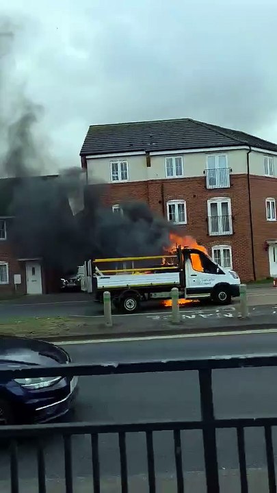 Truck bursts into flames at side of busy Doncaster road