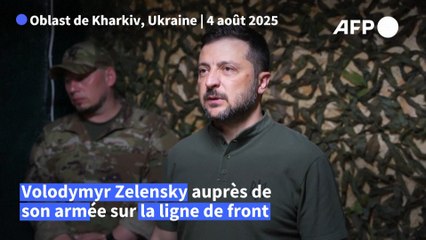 Guerre en Ukraine : le président ukrainien Zelensky motive ses troupes sur la ligne de front