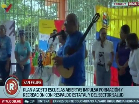 Plan Agosto Escuelas Abiertas impulsa la formación y recreación de los niños yaracuyanos